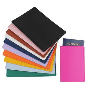 Bolsa de Almacenamiento de Documentos de Viaje con Logotipo Personalizado, Estuche para Pasaporte de Cuero PU de Color Sólido, Porta Tarjetas, Estilo Moderno, Impermeable - Product Image 3