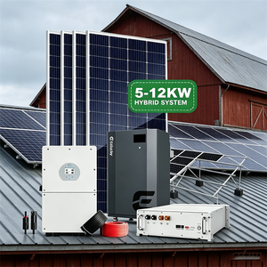 Système solaire MPPT complet 5KW 10KW 20KW 30KW avec kit de batteries lithium-ion, générateur hybride pour usage domestique - Product Image 2