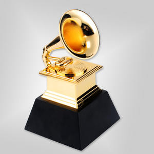 2025 Trofeos Grammy personalizados <span class=keywords><strong>Premios</strong></span> Crystal Honor Metal con música UV y técnica plateada de serigrafía - Product Image 3
