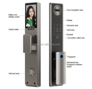 Cerradura Inteligente Biométrica 9 en 1 - Reconocimiento de Palma de Mano/Rostro + Acceso Remoto a Través de la Aplicación <span class=keywords><strong>SweetHome</strong></span> + 9 Idiomas e Intercomunicador Activo Tuya - Product Image 4