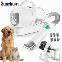 Kit de toilettage pour chien 7-en-1 : Tondeuse pour animaux avec lime à ongles, coupe-poils et peigne, faible bruit – Produits de toilettage pour animaux