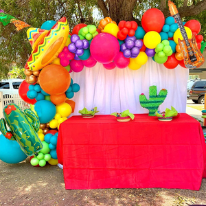 Kit d'arche de guirlande de ballons Fiesta mexicaine, ballons cactus, <span class=keywords><strong>sombrero</strong></span>, guitare pour Taco Twosday, carnaval, Cinco de Mayo, fournitures de fête - Product Image 5