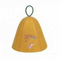 Vente flash de chapeaux de sauna en feutre de haute qualité, accessoires de sauna, chapeau de sauna personnalisé pour adultes avec logo
