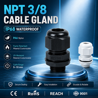 Presse-étoupe NPT3/8 en nylon PA66, étanche IP68, pour câbles de 5 à 10 mm de diamètre, plage de température -60°C à +180°C, serrage fiable