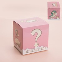 Boîte mystère personnalisée avec ouverture facile à déchirer Boîte vide chanceuse pour figurines de bonbons Cadeaux de loterie Boîte en carton créative
