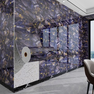 Adesivo Murale in Marmo ORON, Carta da Parati Autoadesiva Blu e Oro, Pannelli Murali <span class=keywords><strong>per</strong></span> Decorazione d'Interni - Product Image 1