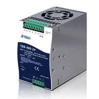 Alimentation à découpage triphasée 24V 240W TDR-240W pour système de contrôle industriel, avec PFC, sortie simple 20A, montage sur rail DIN