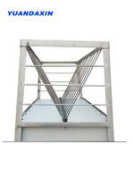 Rack à fourrage détachable en acier galvanisé pour mangeoires et abreuvoirs pour animaux, mangeoire pour bétail