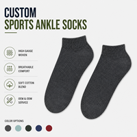Chaussettes de sport personnalisées pour hommes et femmes, tissées à haute densité, respirantes, confortables, en coton mélangé, côtelées, chaussettes athlétiques OEM ODM