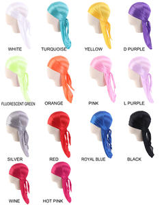 Los niños sedoso Durags Bandanas turbante sombrero fuera de Stitch-Du-trapo niño seda DuRag olas tapa diadema tocados accesorios para el pelo - Product Image 6