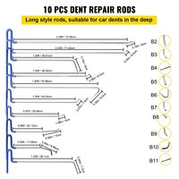 Vente directe usine, accepte les commandes personnalisées, fournit des outils de débosselage sans peinture en fer de qualité pour la réparation de bosses de carrosserie automobile, type levier.