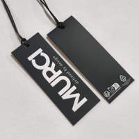 XP-Factory Direct Étiquettes volantes de vêtements de qualité supérieure avec logo de marque Étiquettes de vêtements en papier laminé mat pour jeans et vestes