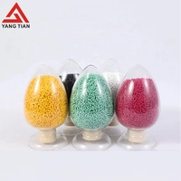Granules en plastique de colorant de représentation de teinture stable de ventes en vert/pourpre/orange pour des sacs en plastique de déchets