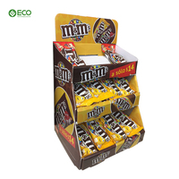 Promotion : Présentoir métallique à 4 faces pour bonbons, chocolats et confiseries – Étagères de présentation en carton