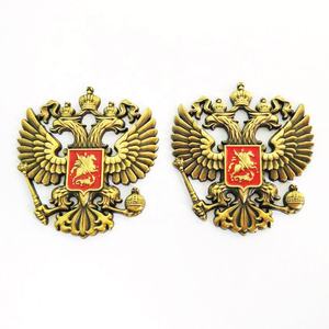 <span class=keywords><strong>Plaque</strong></span> d'étiquette en alliage de zinc et métal vintage 3d de qualité supérieure, plaqué bronze antique, emblème national <span class=keywords><strong>russe</strong></span> de la russie - Product Image 1