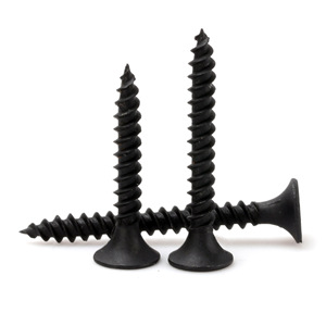 Tornillos autoperforantes Dongming de rosca gruesa negros M3.5 con cabeza de fregadero para paneles de yeso y tableros de pared - Product Image 1