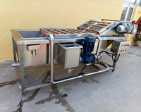 Machine à laver les fruits et légumes de type bulle | Ligne de lavage de type spray pour légumes | Machine à laver les pommes de type surf