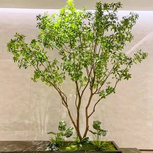 ต้นไม้ประดิษฐ์รูปม้าเมา แขวนกระดิ่ง ตกแต่งหน้าต่างห้องน้ำชาในร่ม ต้นไม้สีเขียว ตกแต่งภูมิทัศน์ ต้นบอนไซ - Product Image 3