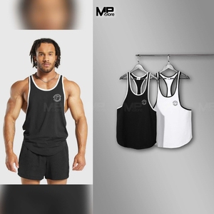 Prix de gros T-shirt de sport pour homme en coton 100% personnalisable OEM ODM respirant coupe ajustée surdimensionné court - Product Image 4