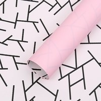Papier d'emballage personnalisé coréen à fleurs épaisses avec motif Fournitures pour bouquet de fleuriste Papier d'emballage floral imperméable pour cadeau DIY