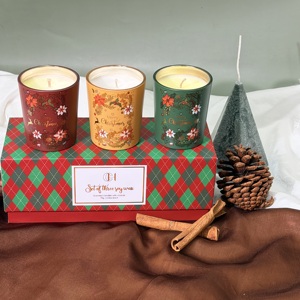 Juego de Velas Aromáticas de Cera de Soya Personalizables al por Mayor para Múltiples Ocasiones Navideñas, Velas Perfumadas Espirituales - Product Image 5