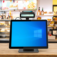 POS-терминал OEM/SysePOS S1 с 15-дюймовым складным алюминиевым корпусом и двумя экранами, Windows 10 Pro, Intel Core I3/i5/i7, гарантия 3 года