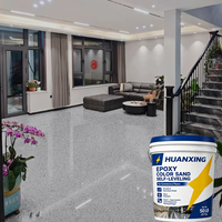 Vente directe usine – Peinture de sol autolissante en résine époxy colorée effet marbre sans solvant, application au pinceau, revêtement liquide
