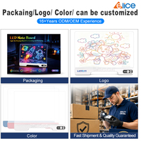 Tableau de Dessin LED Pliable avec 7 Marqueurs Couleurs, Chiffon de Nettoyage et Accessoires Complets – Vente Chaude, Approvisionnement Direct Usine