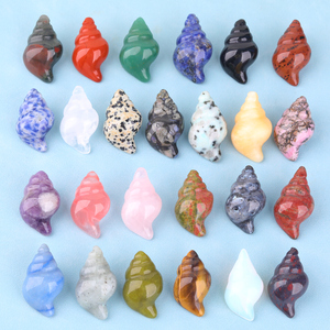 Tượng Nhỏ Chạm Khắc Ốc Sên Biển Pha Lê Đồ Trang Trí Bể Cá, Đá Quý Tự Nhiên Chạm Khắc Bằng Tay Ốc Xà Cừ - Product Image 3