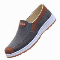 Chaussures plates décontractées pour hommes à semelle extérieure en PVC, mocassins à enfiler, baskets plates – Prix stock