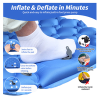 Matelas gonflable pour le camping en plein air, coussin de couchage, oreillers, tapis pneumatique ultraléger, pompe de gonflage intégrée, 4 saisons, pliage facile