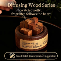 Diffuseur d'huiles essentielles aromathérapeutiques sans sulfate, sans alcool, à combustion libre sur bois, longue durée, sans flamme, pour un air frais, en forme de cylindre
