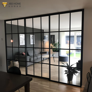 <span class=keywords><strong>Porte</strong></span> <span class=keywords><strong>coulissante</strong></span> en aluminium certifiée NFRC AS2047, cadre fin moderne, double vitrage noir, portes patio pour villa de luxe - Product Image 1
