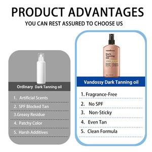 VANDOSSY Aceite Bronceador Oscuro <span class=keywords><strong>Intensificador</strong></span> Sin Protector Solar <span class=keywords><strong>Bronceado</strong></span> Rápido y Profundo en Spray Seco No Grasoso Fórmula Limpia 236ml - Product Image 4