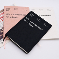 Carnet à couverture rigide personnalisé pour étudiant, agenda en cuir PU, planificateur hebdomadaire personnalisé à couverture rigide