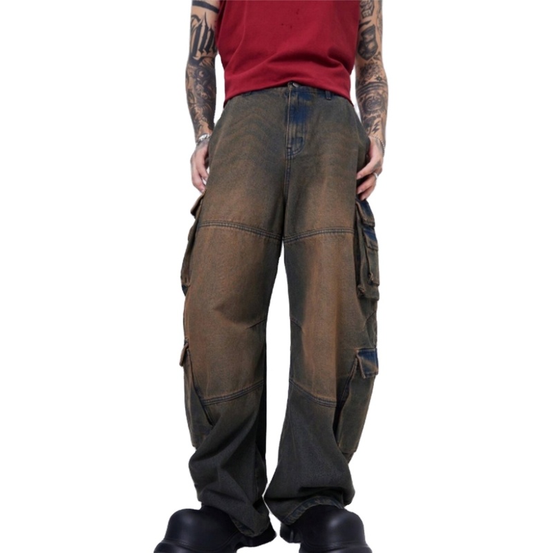 Stylish Men s Long Jeans 3D