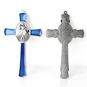 La vergine maria gesù san pietro la santa grazia di san benedice san. San. San. San. San. San. Gesù grande crocifisso cattolico in metallo con <span class=keywords><strong>smalto</strong></span> - Product Image 4