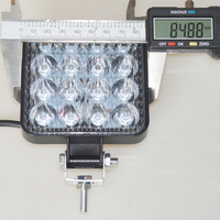 85mm 9-30V 3 fils 2 modèles stroboscope 4x4 accessoires Slim Spot 16LED 3030 48W DRL conduite antibrouillard hors route SUV LED lumière de travail