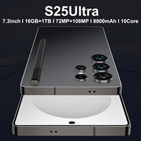 Smartphone 2025 Terbaru S25 Ultra 5G Original 16GB+1TB 72MP+108MP HD Layar 2K 7.3 100W Pengisian Cepat Jaringan Global Cepat CDMA