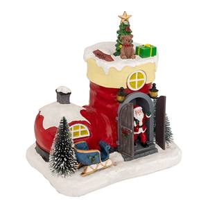 Village musical lumineux à piles avec mouvements LED 22x15 H. 23.5CM - Product Image 1