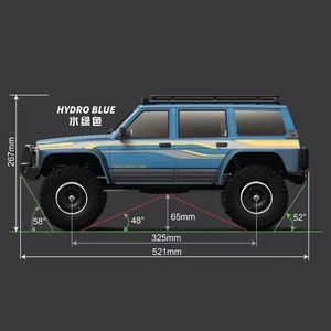 Xe mô hình điều khiển từ xa YK 4107 tỷ lệ 1/10, chất lượng cao, có chức năng quay đầu, leo dốc, khung gầm LCG, 4 bánh dẫn động - Product Image 4