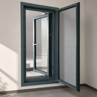 Joint d'angle de précision en aluminium de qualité architecturale pour fenêtre extérieure 110PE, paroi de 1,8 mm, bande PA66 de 44 mm pour projets professionnels