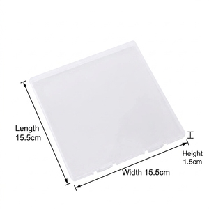 Slim Clear Plastic <strong>Storage</strong> Box Ultra-<strong>Thin</strong> Transparent Organizer Case for Cards Stickers &amp; Hardware Eco-Friendly PP Material - Product Image 2