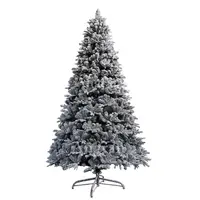 2022 новая Флокированная Рождественская елка с белоснежкой YiWu 6 футов 7 футов 8 футов 9 футов 10 футов Рождественская елка Флокированная Рождественская елка