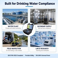 Analyseur de qualité de l'eau portable multiparamètres pH ORP EC DO TDS, analyseur d'eau haute précision