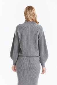 Pull en cachemire pur à 100% pour femmes, col roulé haut, tricoté plat, décontracté pour l'hiver - Product Image 4