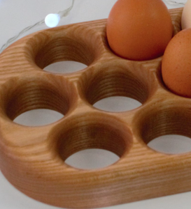 กล่องใส่ไข่ไม้เนื้อแข็ง (นำกลับมาใช้ใหม่ได้ / สำหรับตกแต่ง) - Product Image 6