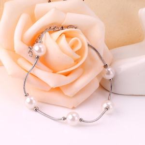 Asonsteel Stainless Steel <b>Bracelets</b> and <b>Pearl</b> Jewelry for Women Chains Jewelry - Product Image 4