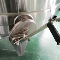 TEKBREW Cuve de fermentation à double paroi en acier inoxydable 3000L à 6000L avec couvercle flottant pour vin