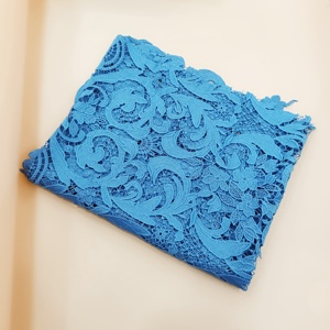 Nueva tela de encaje de seda de leche de guipur usada para decorar vestidos largos de mujer encaje de boda vestidos de encaje y Noche de novia - Product Image 3